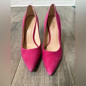 Nine West Fuchsia Suede Heels
